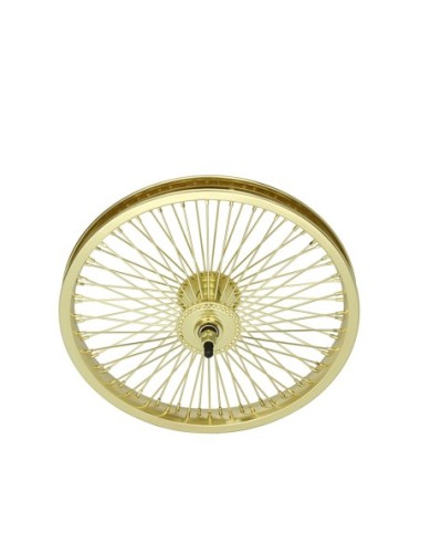 16 Steel Front Wheel 72 Spoke 14gGold 3/8 Axle...